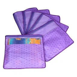 prettykrafts Purple 6 Pieces Reusable Multi-Utility Organisers-5