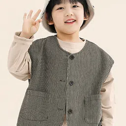 LULU & SKY Boys Checked without Crop Tailored Jacket-image-43