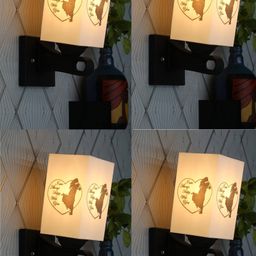 Gojeeva Black & White 4 Pieces Printed Rectangle Shaped Wall Lamps-picture-31