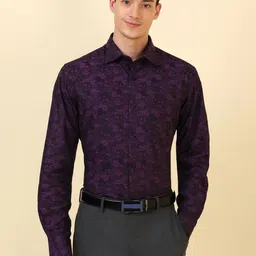 Allen Solly Sport Floral Printed Spread Collar Cotton Slim Fit Formal Shirt-picture-29