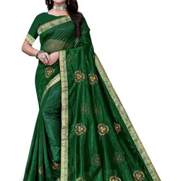 Pemal Designer Floral Embellished Saree-picture-18