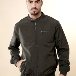 WROGN Men Bomber with Embroidered Jacket-image-16