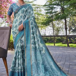 KALINI Ethnic Motifs Zari Silk Cotton Saree-picture-30