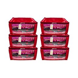 Ajabh Maroon Set of 6 Regular Multi-Utility Organisers-48
