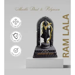Artisans Bazar Black Ram Idol Showpiece-image-86
