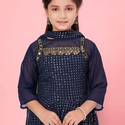 Muhuratam Girls Georgette Kurta Sets-picture-32