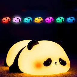 YK X Kids Mandi White & Black Cute Panda Table Lamps-picture-17