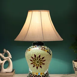 Aura Off White Glass Frustum Shaped Table Lamp-image-81