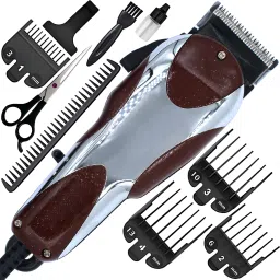 QGS Men’s AX Powerful Hair Clipper Professional Beard Moustache Hair Cutting Trimmer Fully Waterproof Grooming Kit 510 minRuntime 8 Length Settings-23