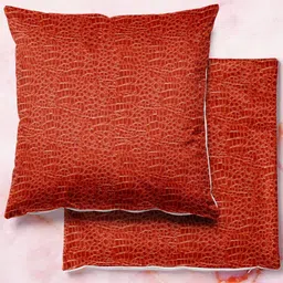 ArtzFolio Multicoloured Set of 2 Velvet Square Cushion Covers-57