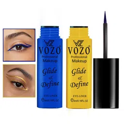 VOZO Set Of 2 Glide & Define Infusion Essential Liquid Eyeliner - 5 ml Each- Shade- 08- 10-41