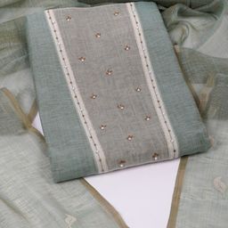 KAMI KUBI Embroidered Unstitched Dress Material-image-31