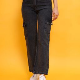 DehlizeTrendz Women Relaxed Fit Cargo Styles Cotton Jeans-image-13