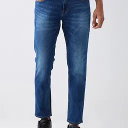SPYKAR Men Regular Fit Mid-Rise Heavy Fade Clean Look Jeans-picture-15