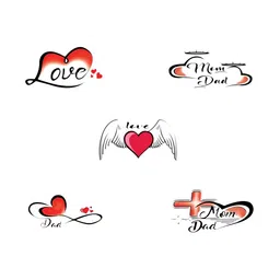 VOORKOMS Set Of 5 Matte Finish Realistic Semi-Temporary Body Tattoos-picture-21