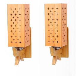 SOMIL Cream Glass Cylinder Printed Wall Lamps-image-86