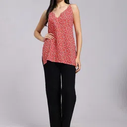 Aarsi Floral Printed Halter Neck Kurti-image-69