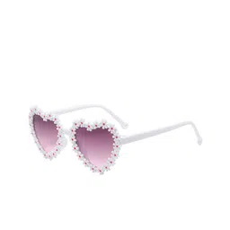 Babymoon Kids Sunglasses With UV Protected Lens AC036_Sunglasses_Flower_Heart_White-19