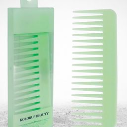 KOLORUP BEAUTY Wide Tooth Comb For Effortless Detangling- Green-image-4