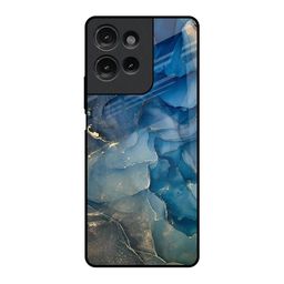 QRIOH Blue Cool Marble Real Printed Motorola G75 5G Impact Resistant Back Case-picture-50
