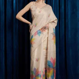 Anouk Floral Printed Party Wear Saree-image-5