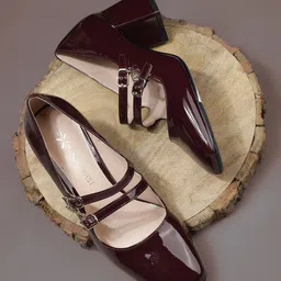 Nine West Women PU Comfort Pumps with Buckles-image-79