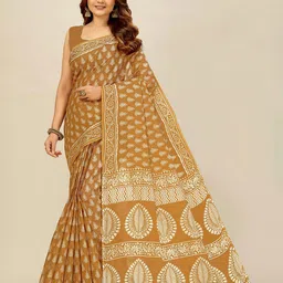 SHANVIKA Ethnic Motifs Pure Cotton Saree-picture-17