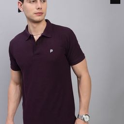 LUX PARKER Men Pack of 2 Solid Polo Collar Cotton T-shirts-image-43