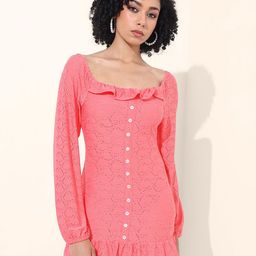 Freehand by The Indian Garage Co Self Design A-Line Mini Dress-picture-17