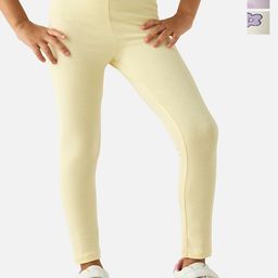 Juniors by Babyshop Girls Pack Of 3 Assorted Ankle Length Slip On Leggings-picture-26