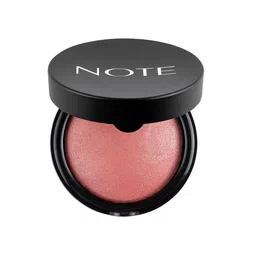 Note Lightweight Baked Blusher with Macadamia Oil - Hot Rose 06-37