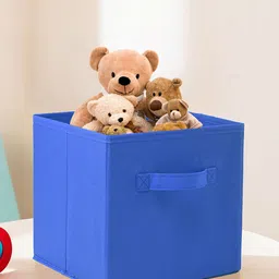Kuber Industries Blue & Pink 6 Pieces Multi-Utility Square Shape Storage Organisers-58