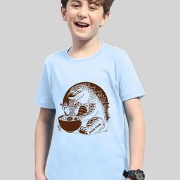 AUSK Boys Graphic Printed Drop-Shoulder Sleeves Cotton T-shirt-image-81