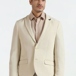 Blackberrys Textured Single Breasted Formal Blazer-image-52