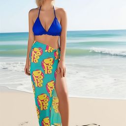 WOMAN IN YOU Printed Wraparound Sarong Swimwear Cover up Bottom-image-32