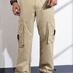 Thomas Scott Men Cotton Mid-Rise Original Cargos Trousers-image-74