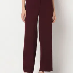 Vero Moda Women Straight Fit High-Rise Formal Trousers-image-40