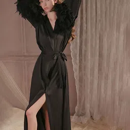 LULU & SKY Women Long Sleeves Maxi Nightdress-image-80