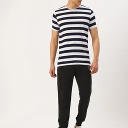 Sports52 wear Striped Training T-Shirt With Joggers-picture-28