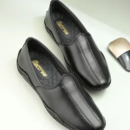 Mactree Men Leather Loafers-picture-19