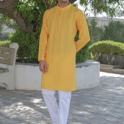 Stuffie Land Men Embroidered Regular Pure Cotton Kurta with Pyjamas-picture-53