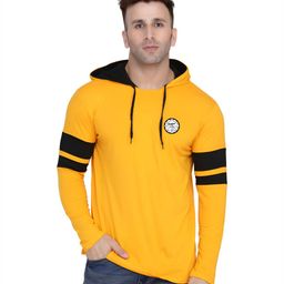 BEYOU FASHION Men Hooded Colourblocked T-shirt-image-85