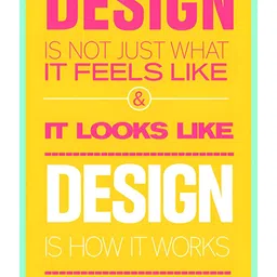 Inephos Yellow & Pink Typography Printed Wall Poster-5