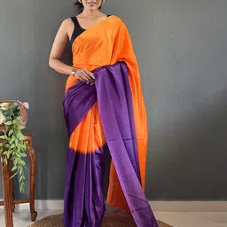 DIVASTRI Ombre Dyed Pure Georgette Saree-picture-35