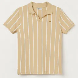 Fame Forever by Lifestyle Boys Striped Polo Collar Cotton T-shirt-picture-13