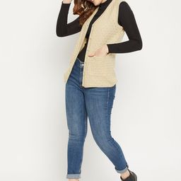 Zigo Women Cable Knit Woollen Cardigan Sweaters-image-68