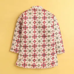 Jeetethnics Boys Geometric Printed Kurta with Pyjama image 4