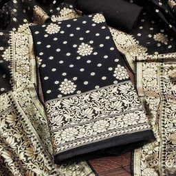 SAINOOR Woven Design Unstitched Dress Material-picture-0