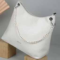 Metro Women Textured Half Moon Shoulder Bag-image-55