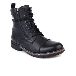 MONDAIN Men Leather Boat Shoes-picture-0